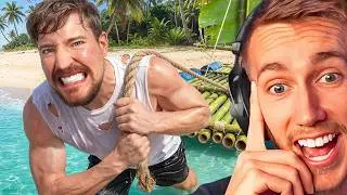 Miniminter Reacts To 'Trapped On An Island Until I Build A Boat'
