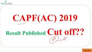 CAPF(AC) 2019 Cut off Prediction