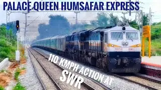 PALACE QUEEN HUMSAFAR EXPRESS || BGKT WDP4D+WDP4 | 110 KMPH ACTION AT SWR | HISPEED DIESEL ACTION ||