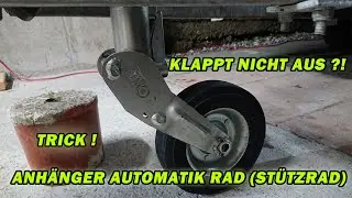 ANHÄNGER STÜTZRAD KLAPPT NICHT RICHTIG AUS ?! | Automatik Rad | TRICK | FACTOREM