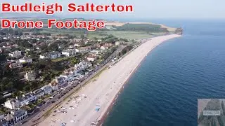 Beach, Cliffs & Coastline of Budleigh Salterton - Drone Footage - The Jurassic Coast, Devon