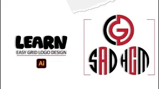 Learn Easy Grid Logo Design | Illustrator Tutorial