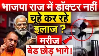 भाजपा राज में डॉक्टर नहीं चूहे कर रहे इलाज? मरीज बेड छोड़ भागे! Rats in hospital