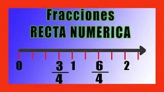 ✅👉 FRACCIONES Propias en la RECTA NUMERICA  ✅ Fracciones en la Recta numerica