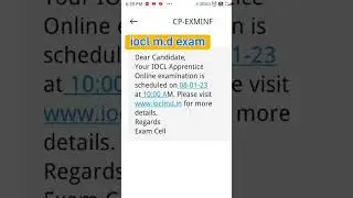 iocl marketing division apprentice exam date | admit card | #shorts