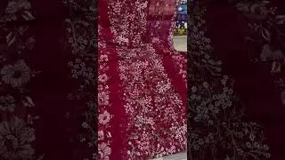 Shafoon elegant embroidery design! +923100206194 #embroidery #shafoon #suits #viralclips #explore