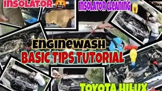 TOYOTA HILUX ENGINEWASH ENGINE BAY CLEANING TIPSTUTORIAL FOR BEGINNERS