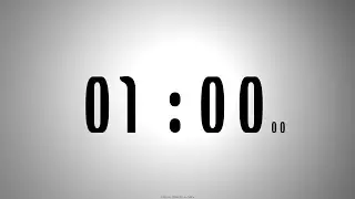 1 minute COUNTDOWN TIMER with voice announcement