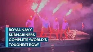 Submariners become fastest military team to row the Atlantic
