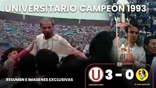 ¡UNIVERSITARIO BICAMPEÓN 1993! | Resumen | Imagenes exclusivas | Celebracion post campeonato  💛❤