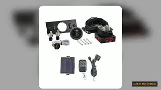NewUniversal Air Ride Suspension Dual Display Pressure Gauge With Solenoid Valve Remote Control