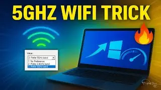 Boost Internet Speed on Windows 11/10 Instantly! (5GHz WiFi Trick 🔥)