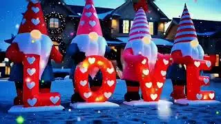 Valentine's Day Love Dance in the Snow | Smooth Jazz Winter Garden Ambience 2025