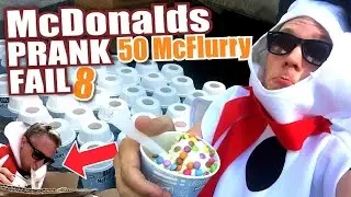 McDonalds PRANK FAIL - 50 McFlurry (KOTZALARM) - McDonalds Roulette