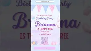 Easy DIY Invitation with RSVP Link from CreatEcards