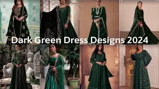 Dark Green Dress Designs 2024 | Green Suit Design | Party Wear Green Dress Ideas@AS_videoeditor