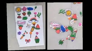 DlY small stickers makeing/How to make sticker at home/Homemade small sticker making.