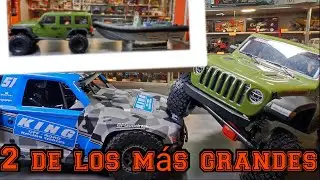 AXIAL SCX6 vs LOSI SUPER BAJS REY, los dos mas grandes se enfrentan ,Crawler o Short Course