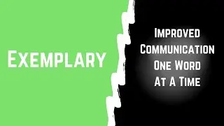 Word of the day: Exemplary