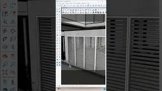 ✅Super fast way to create louvers in Sketchup with 1001 bit tool #shorts #tips #sketchup