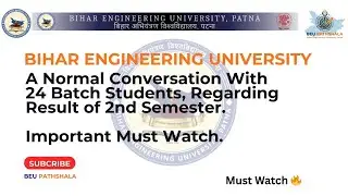 BEU Patna | 2nd Semester Result | What Happened with a Year Back | #beupatna #beu 