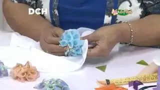 Cojín con Dalias Dobles