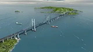 China makes big stride in building world's longest cross-strait road-rail bridge