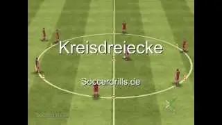 Übungsablauf zum Einstieg ins Dreieckspie-Fußballtraining-Passen