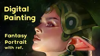Painting an Elf Portrait - Haleyna - From Reference (preview)