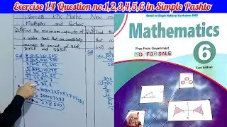 Exercise 1.4 Question 1,2,3,4,5,6 | Class 6 kpk maths | Class 6 unit 1 in pashto | Class 6 maths