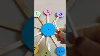How to make easy spin number wheel/vacation activity (no-3)#hand#craft#vacation#activity#spinwheel