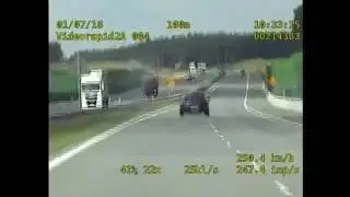 Autostrada A2 - Zatrzymanie BMW ponad 250km/h