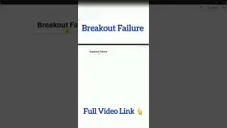 This is how to avoid false #breakouts
