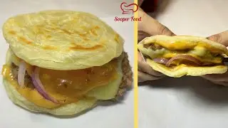 Dubai Viral Paratha Smash Burger Recipe by Sooper Food | Dubai Viral Paratha Burger Recipe 