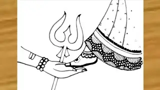 Mahashivratri Drawing 2026 /Shiv Parvati Drawing /How To Draw Lord Shiva And Parvarti/Sankar Drawing