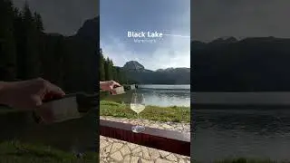 A glass of wine with a beautiful view #montenegro #bestdestination #durmitor #naturelover #backlake