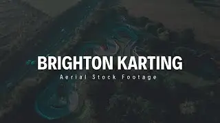 4K | Brighton Go Karting Track | Aerial Stock Footage