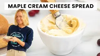 How to Make Maple Cream Cheese Spread | Easy 3-Ingredient Fall Breakfast Spread