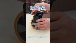 75mm Medium Duty Aluminum PU Caster #caster #castor #casterwheel #ruedas #rodizio #mediumdutycaster