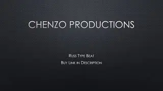 Russ Type Beat 2019-Late Renaissance (Chenzo Productions)