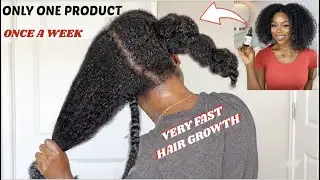 Only 1 product and your hair will grow like crazy | weekly wash & prep routine for fast hair growth