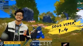 SOUL VIPER 1 VS 4  UME | INES VS SOUL | ELEMENTRIX CHICKEN DINNER | PMPL HIGHLIGHTS