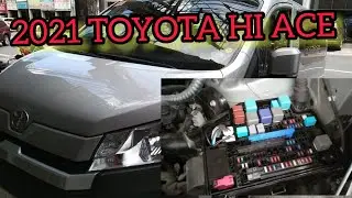 2021 TOYOTA HI ACE COMMUTER DE LUXE/LOCATION OF FUSE BOX AND DIAGRAMS