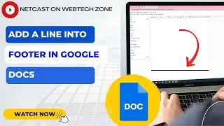 How to Add a Line into Footer in Google Docs Document