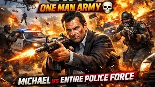 GTA 5 Michael vs Police 😡 | One Man Army Gameplay