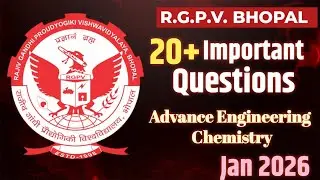 RGPV Engineering Chemistry Jan 2026 | Top 20+ Expected Questions |  @s.k.mitraeducationhub
