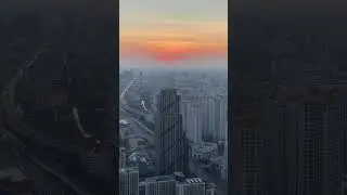 タイ バンコクの日の出 タイムラプス