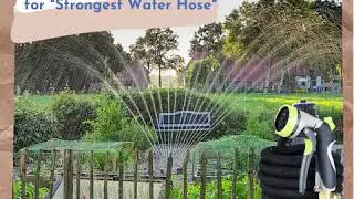 GreenFriendlyHome 50ft Expandable Garden Hose, Expanding Water Hose, Best Flexible Compact Hose