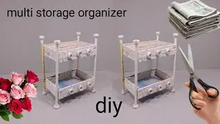 Wonderful!!DIY newspapers multi storage Basket|Transforming waste paper into a beautiful organizer|