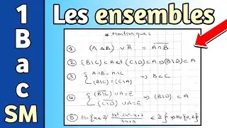 Les Ensembles 1Bac SM : Exercices Corrigés !!